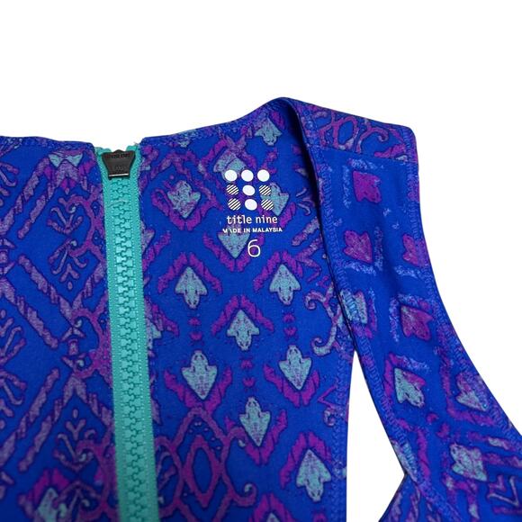 Title Nine Arabella Nimblene Athletic Dress Blue Purple Sleeveless Mini 6 Small - Picture 5 of 5